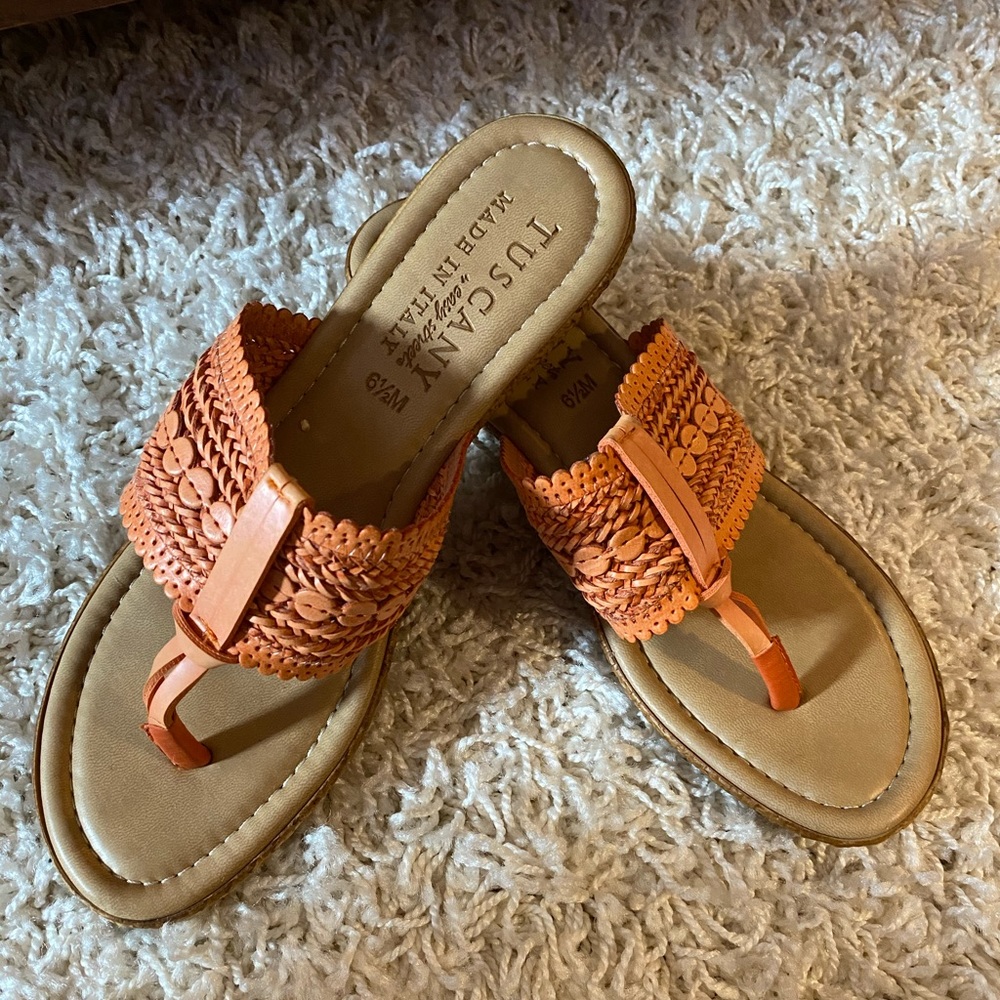 Tuscany sandals, size 6 1/2